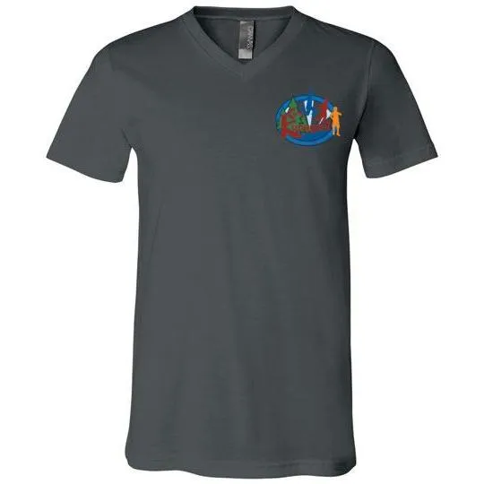 Kupugani Unisex Short-Sleeve V-Neck T-Shirt - Boys' Oval Logo