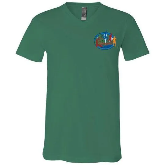 Kupugani Unisex Short-Sleeve V-Neck T-Shirt - Boys' Oval Logo