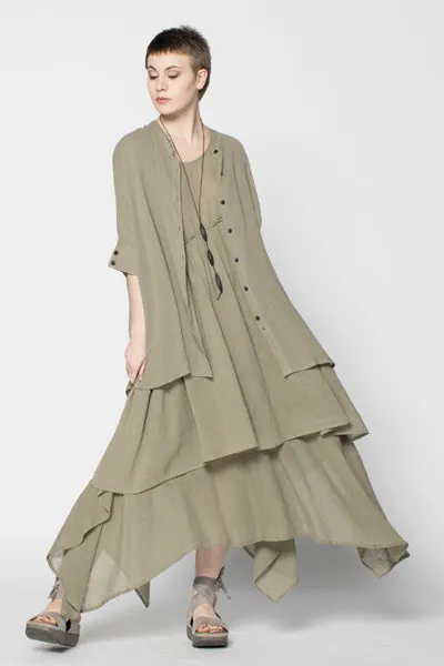 Lalu Shirt in Sage Lino