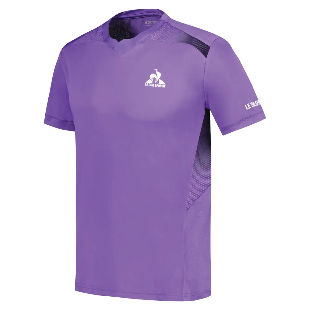 Le Coq Sportif Pro Tennis Short Sleeve Tee (Mens) - Chive Bloosom