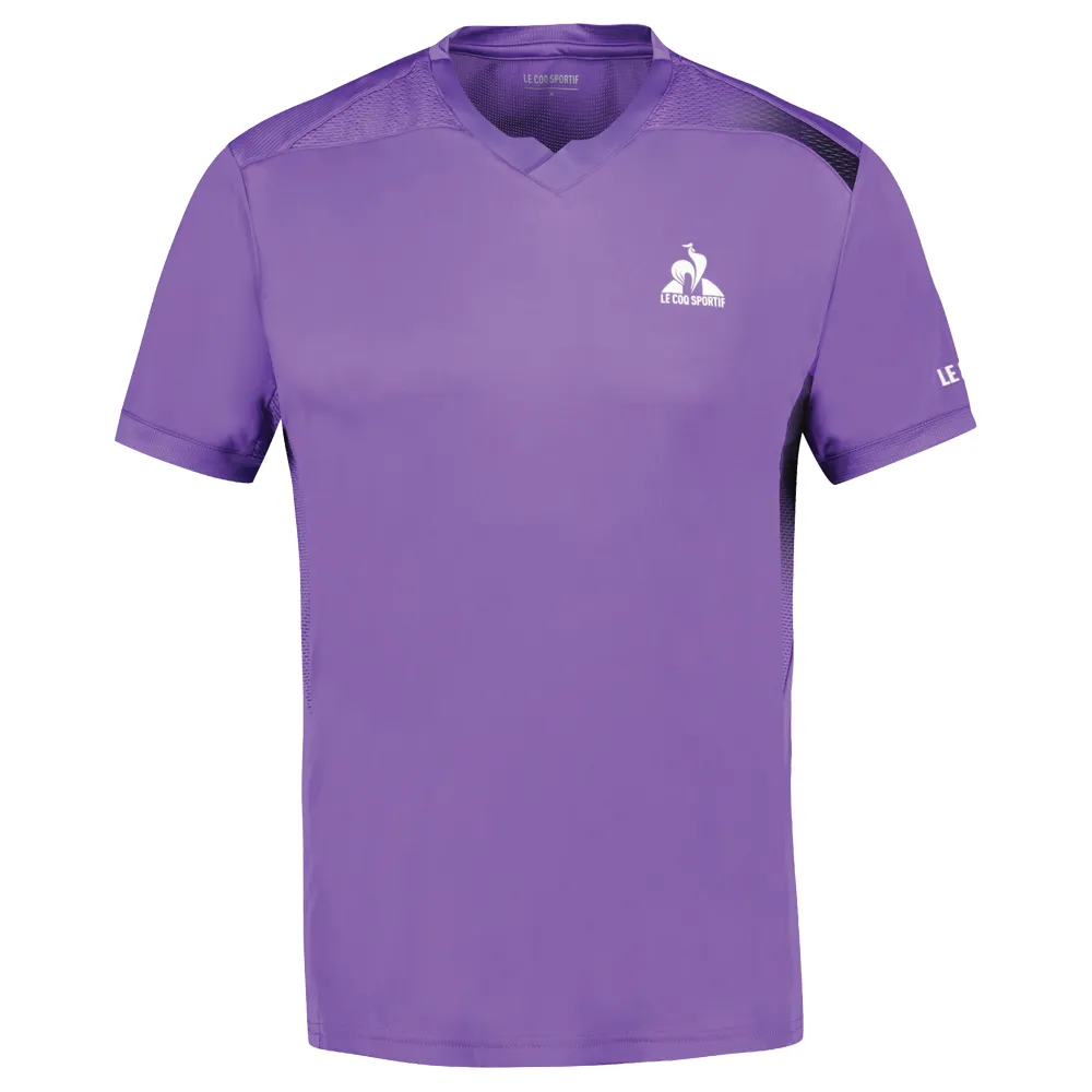 Le Coq Sportif Pro Tennis Short Sleeve Tee (Mens) - Chive Bloosom