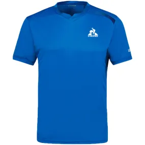 Le Coq Sportif Pro Tennis Short Sleeve Tee (Mens) - Lapis Blue