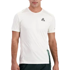 Le Coq Sportif Pro Tennis Short Sleeve Tee (Mens) - Marshmallow