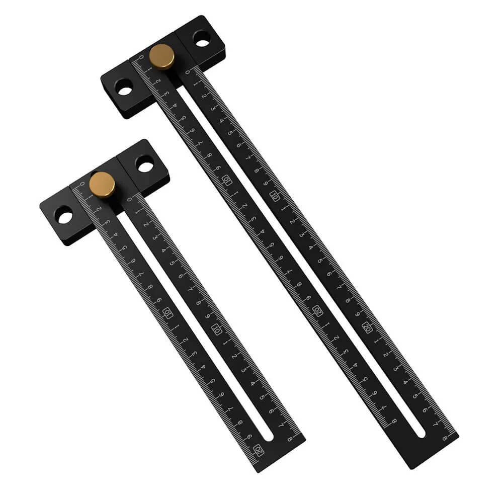 Levoite Precision Woodworking Adjustable T-Square with Stop