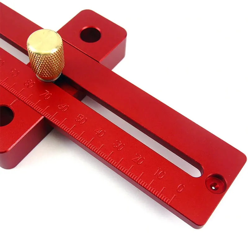 Levoite Precision Woodworking Adjustable T-Square with Stop
