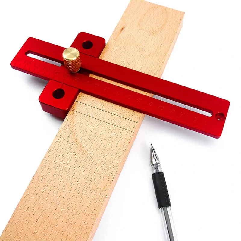 Levoite Precision Woodworking Adjustable T-Square with Stop