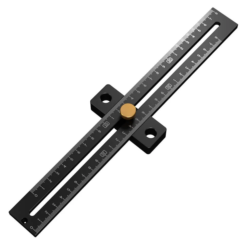 Levoite Precision Woodworking Adjustable T-Square with Stop