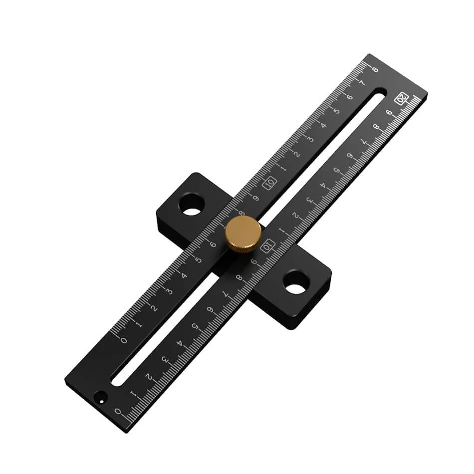 Levoite Precision Woodworking Adjustable T-Square with Stop