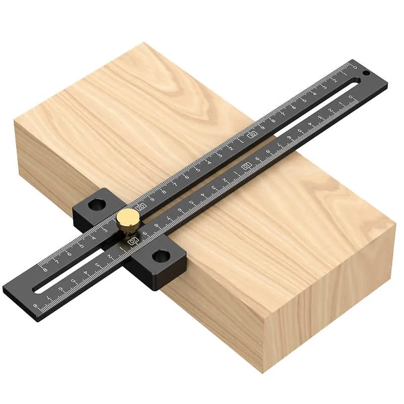 Levoite Precision Woodworking Adjustable T-Square with Stop