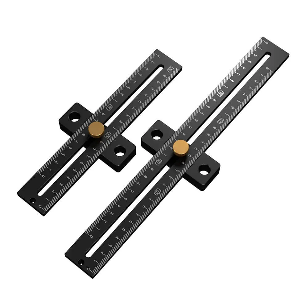 Levoite Precision Woodworking Adjustable T-Square with Stop
