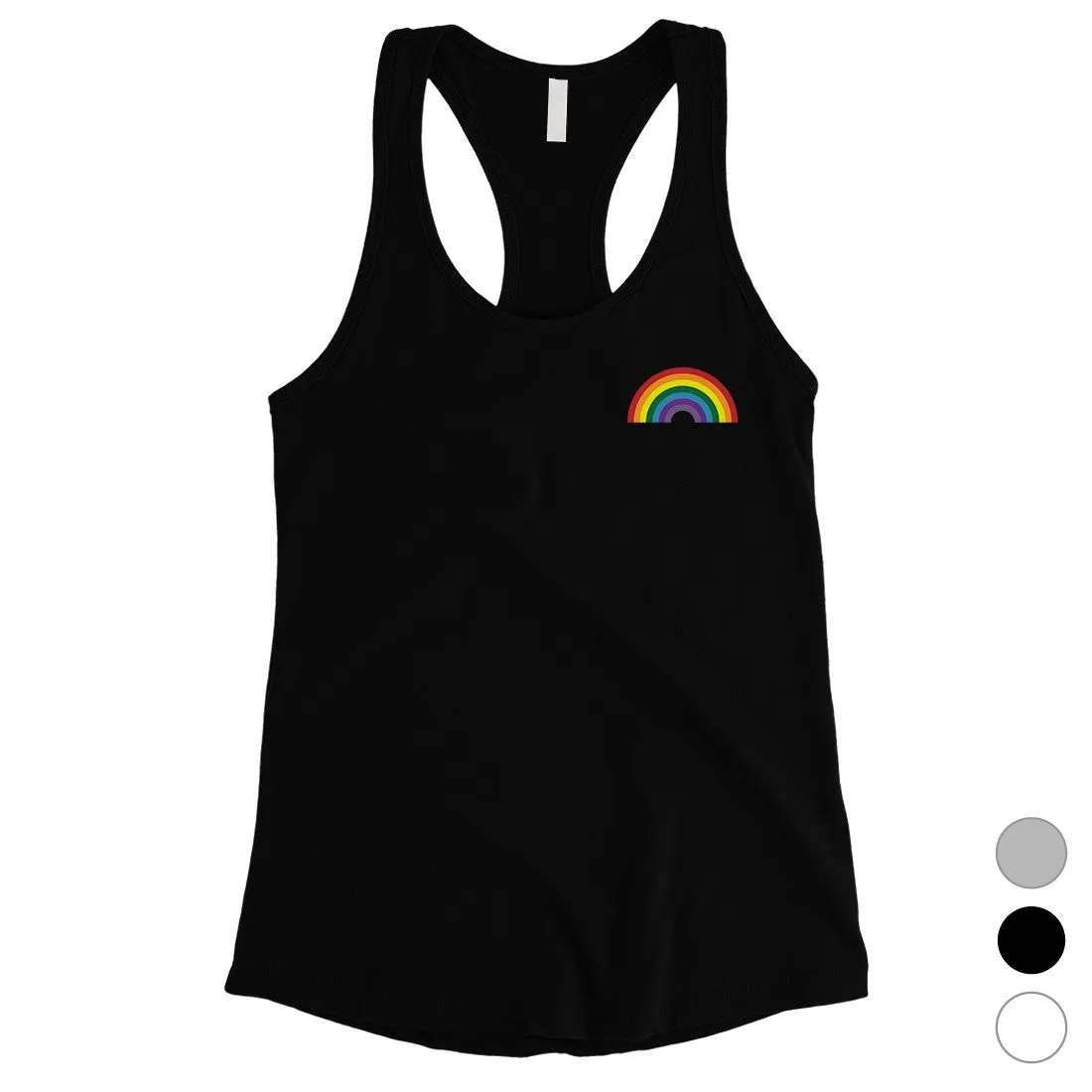 LGBT Rainbow Pocket Womens Tank Top