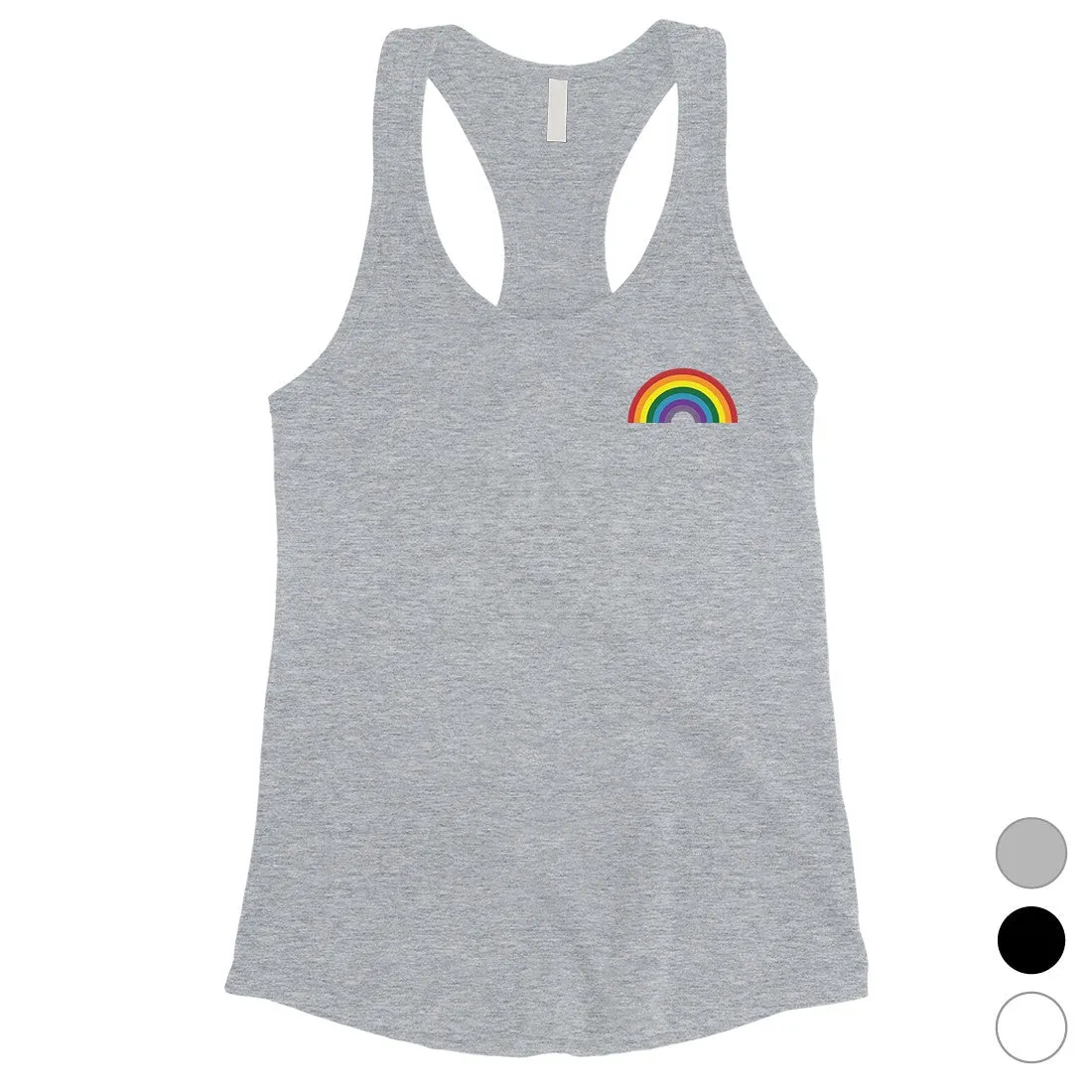 LGBT Rainbow Pocket Womens Tank Top