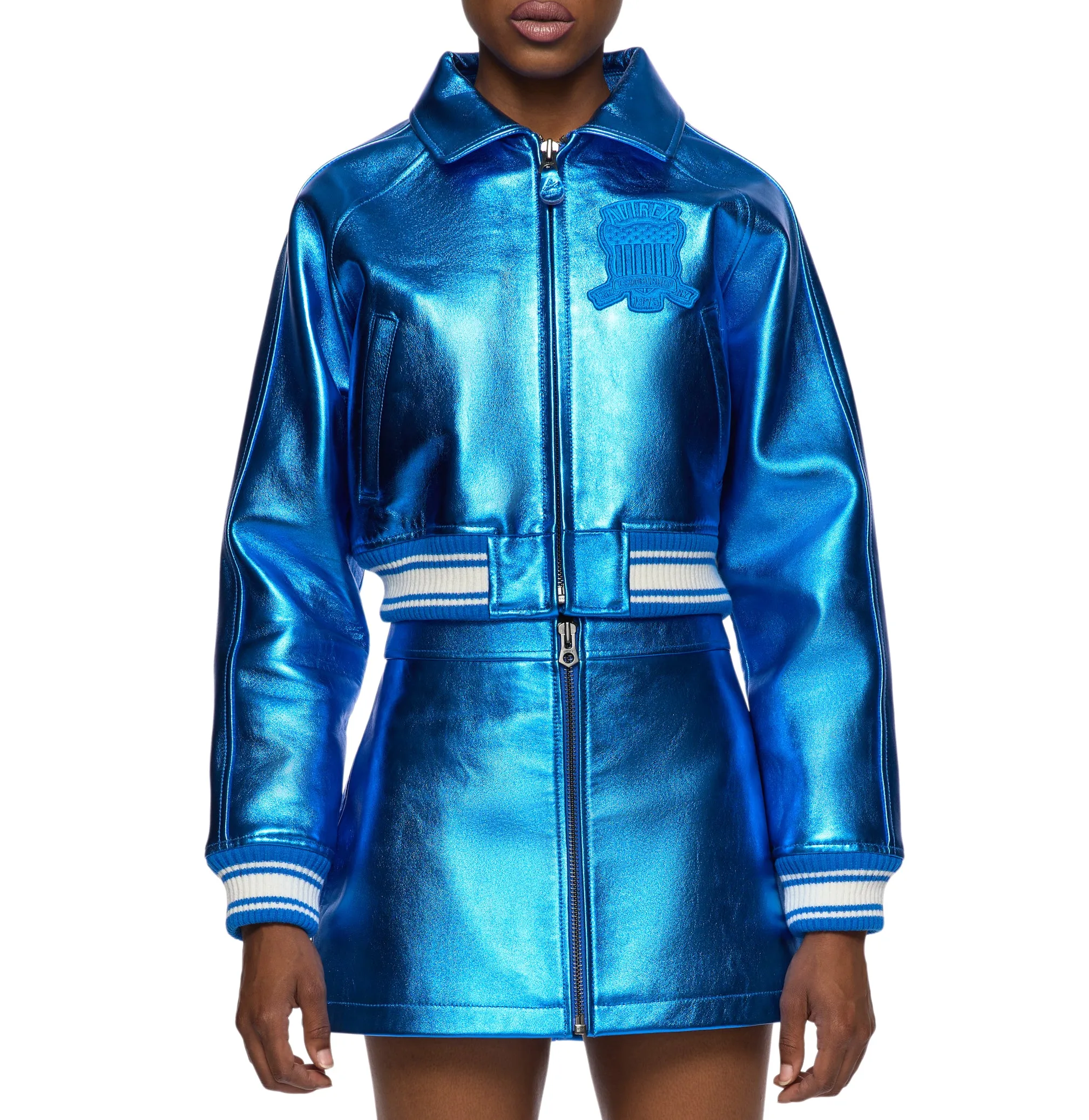 LIMITED EDITION CROPPED METALLIC ICON JACKET