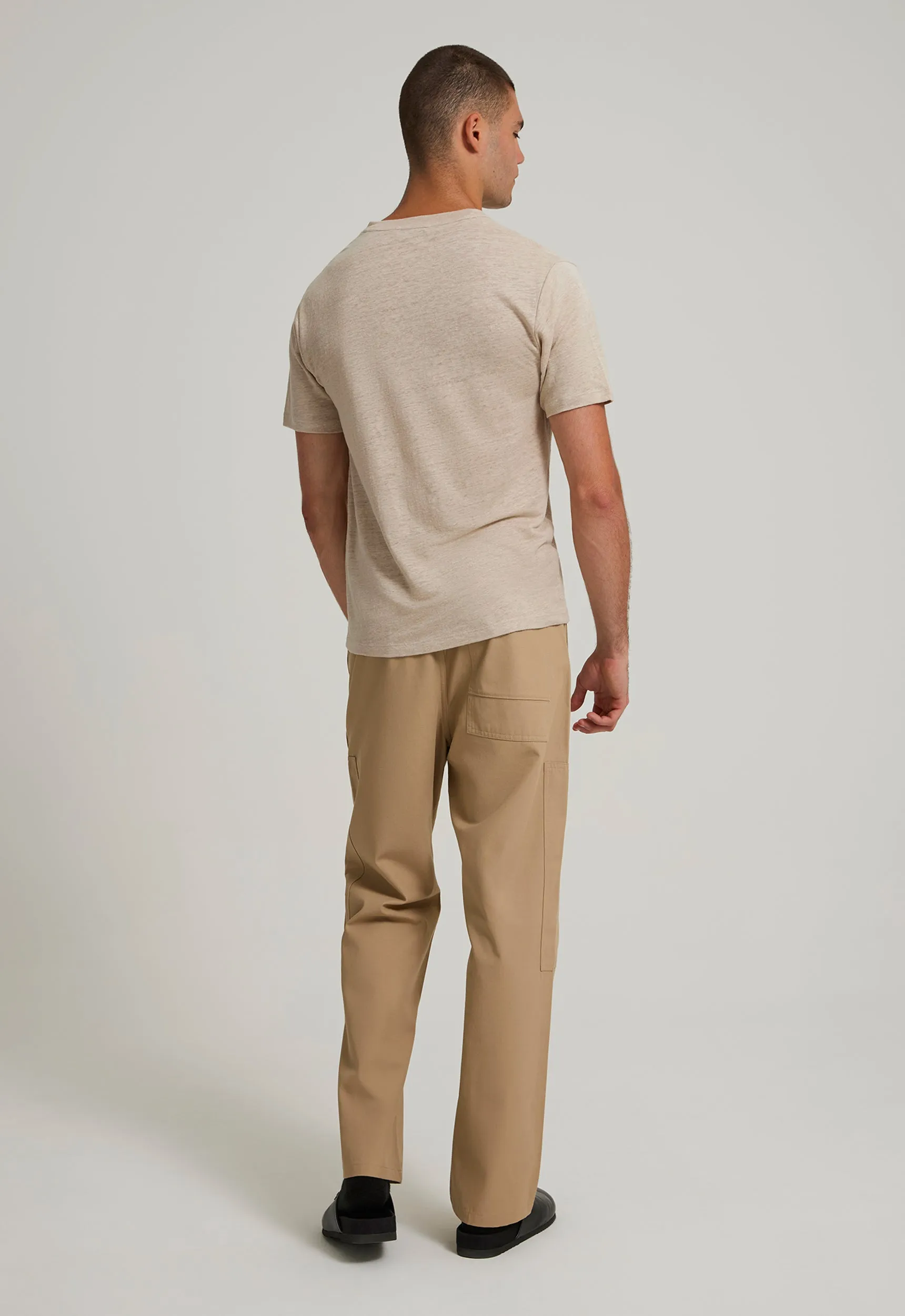 Line Linen Tee in Canas