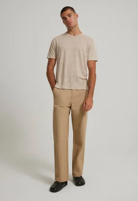 Line Linen Tee in Canas
