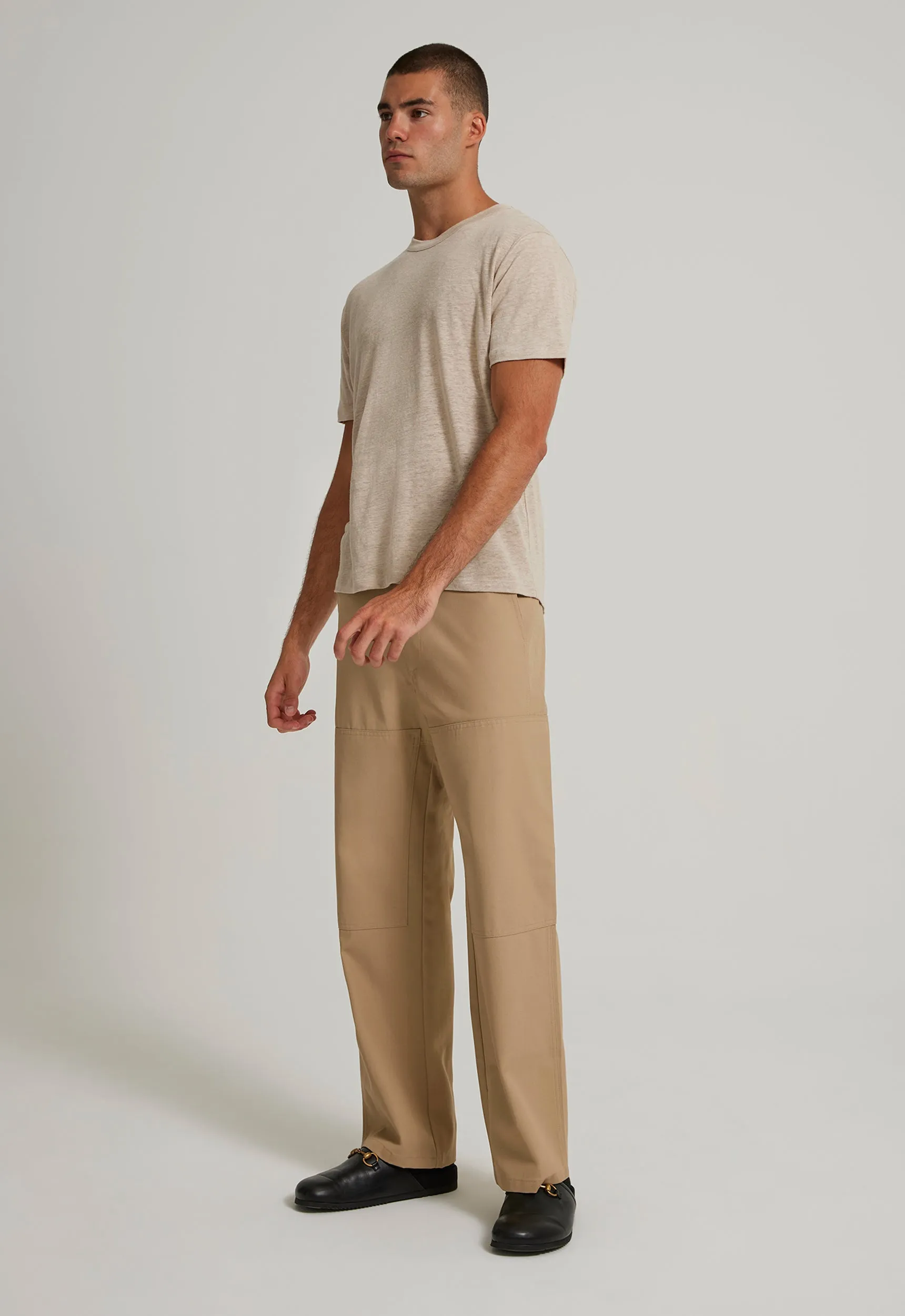 Line Linen Tee in Canas