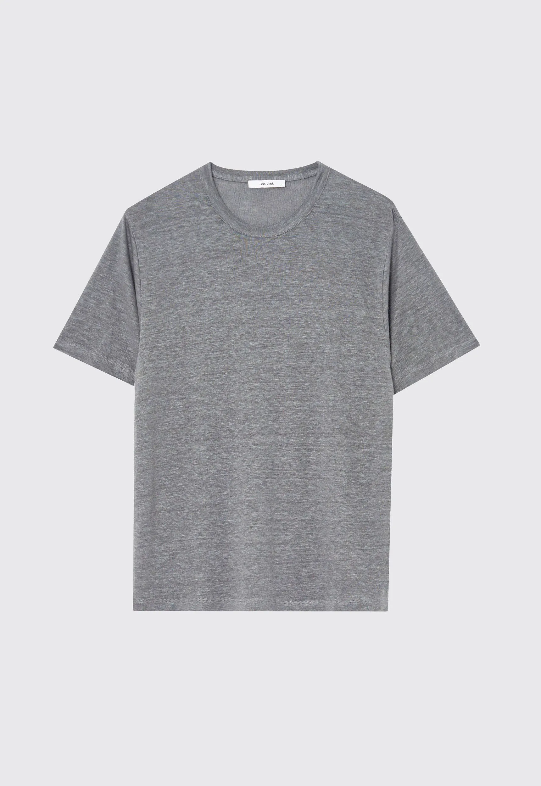 Line Linen Tee in Fob Grey