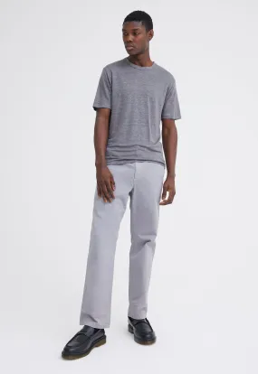Line Linen Tee in Fob Grey