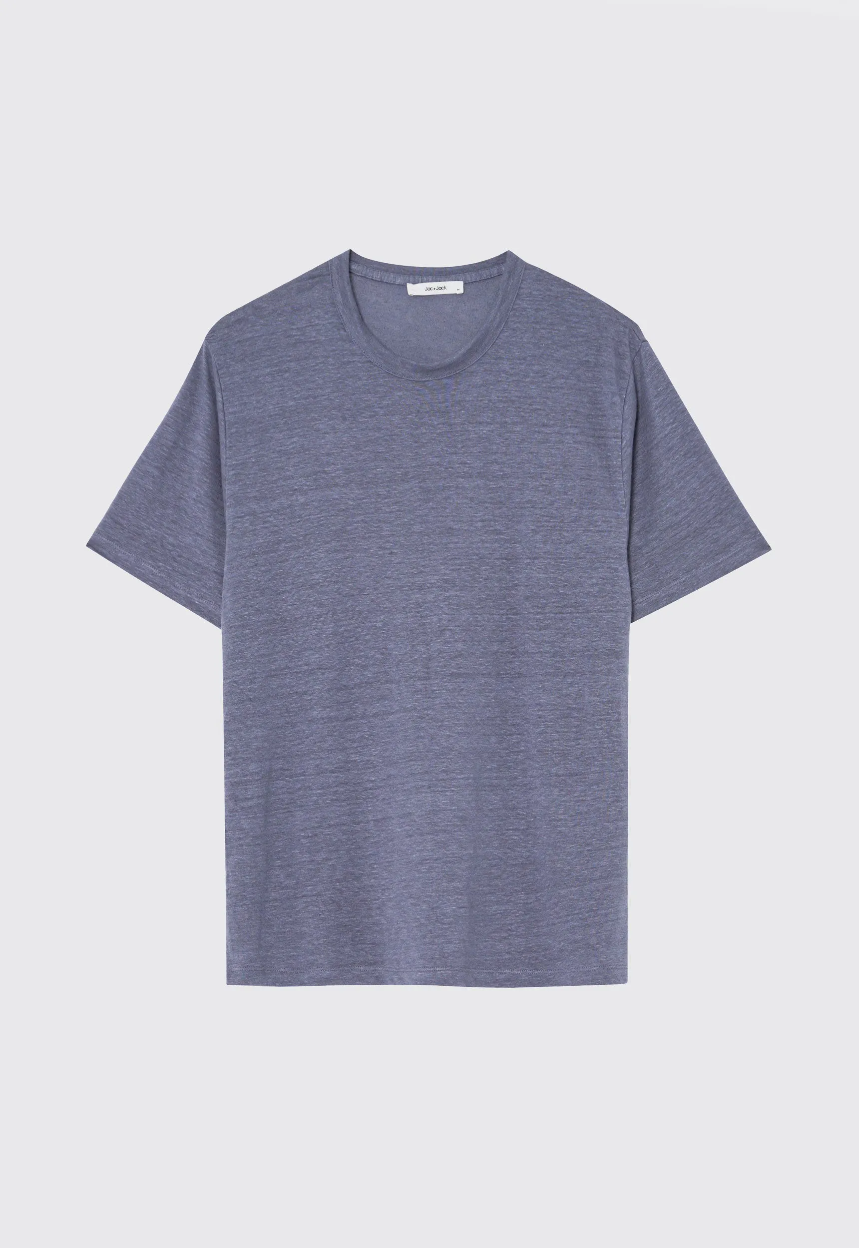 Line Linen Tee in Penn Blue