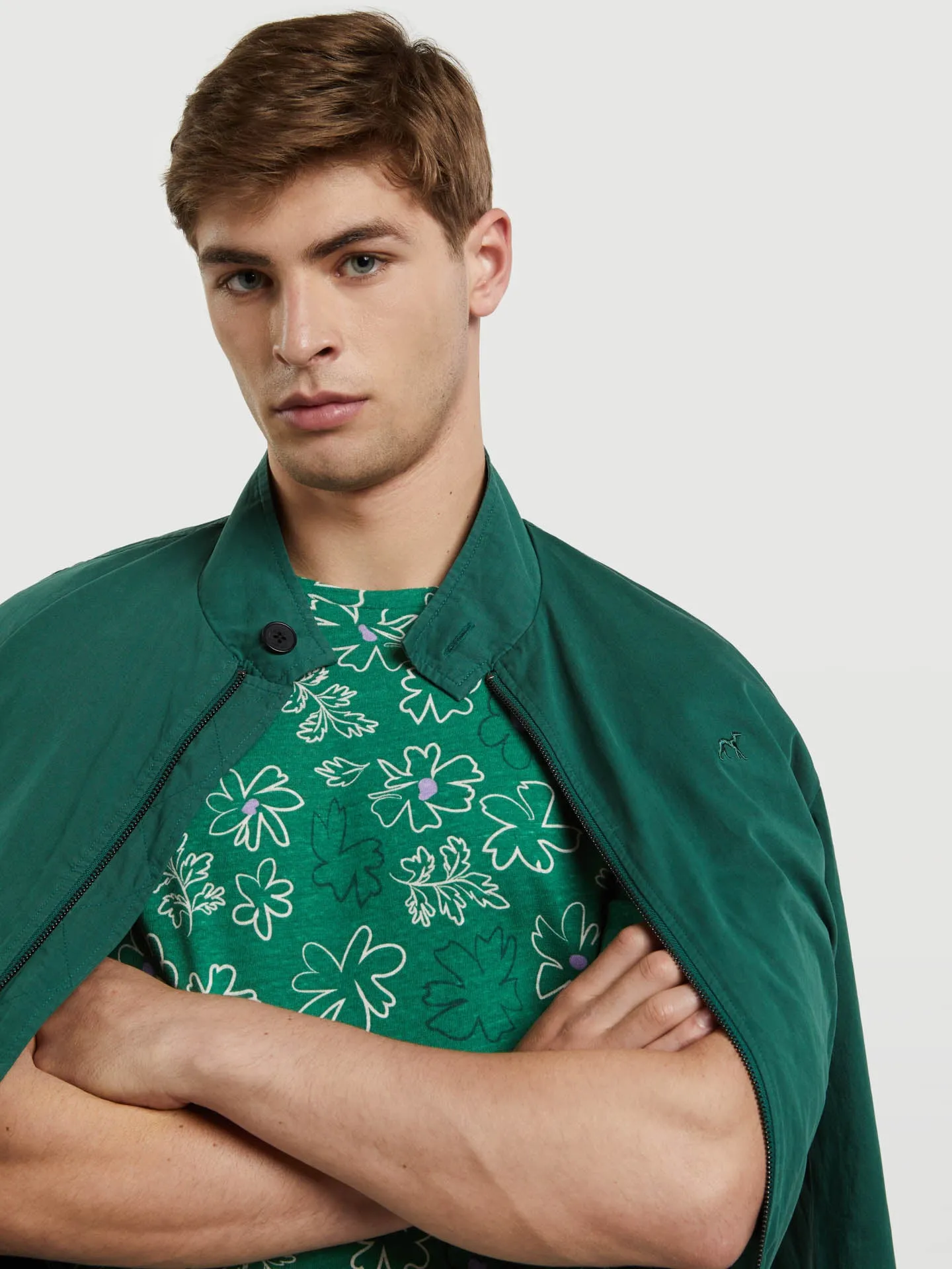 Linen and Cotton blend Printed T-shirt