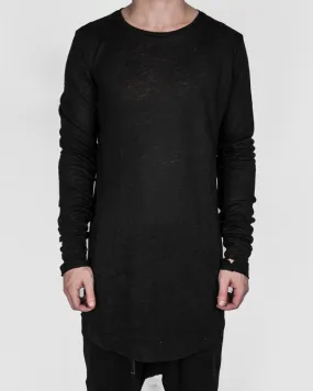 Long sleeve linen t-shirt