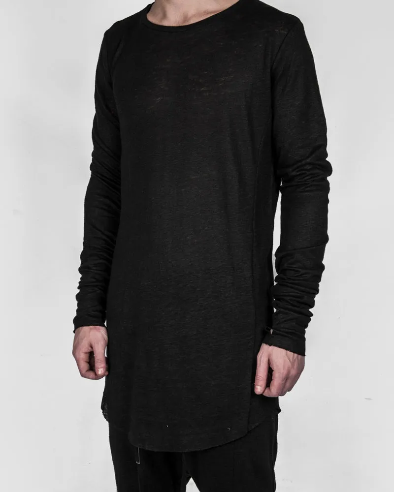 Long sleeve linen t-shirt