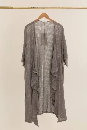 Loose Weave Cotton Vest Mole