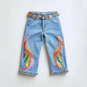 Lucky Sale-Diamond Feather Trousers