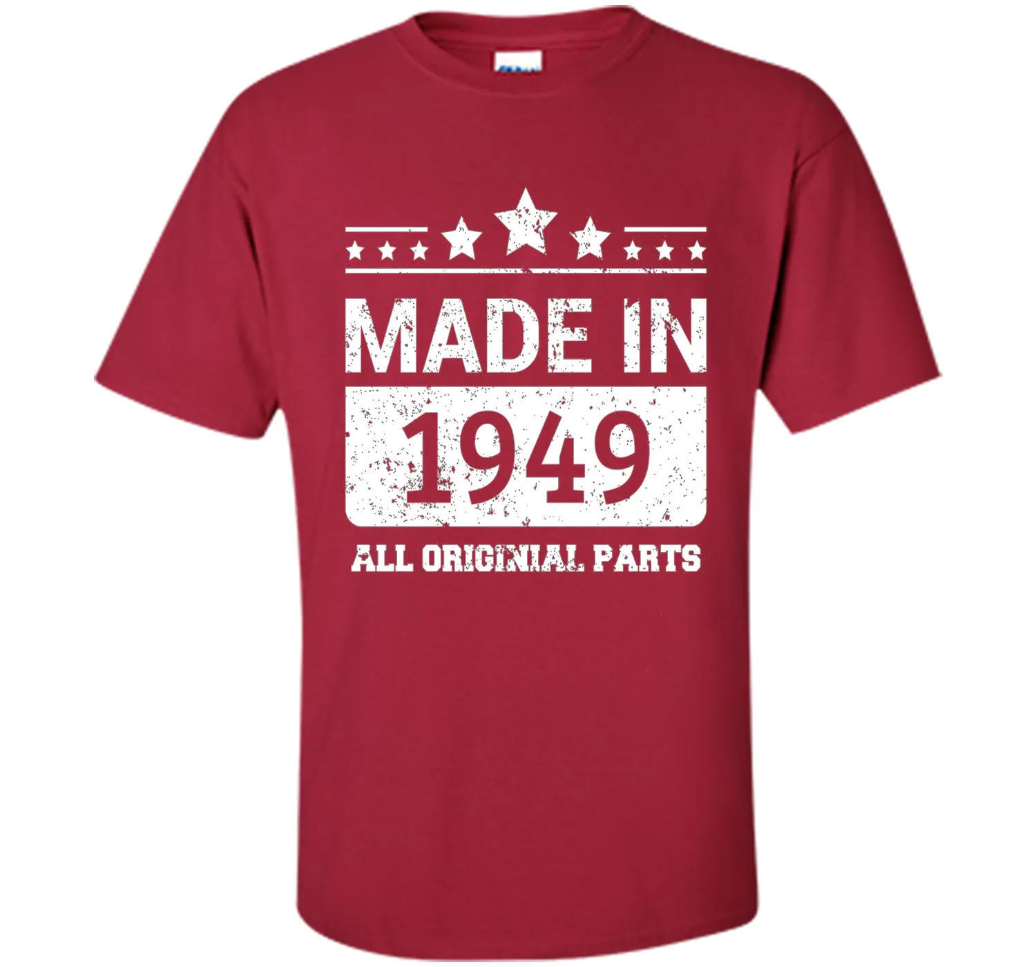 Made In 1949 All Original Parts Birthday T-Shirt