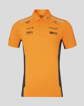 McLaren polo, Castore, team, orange, 2024