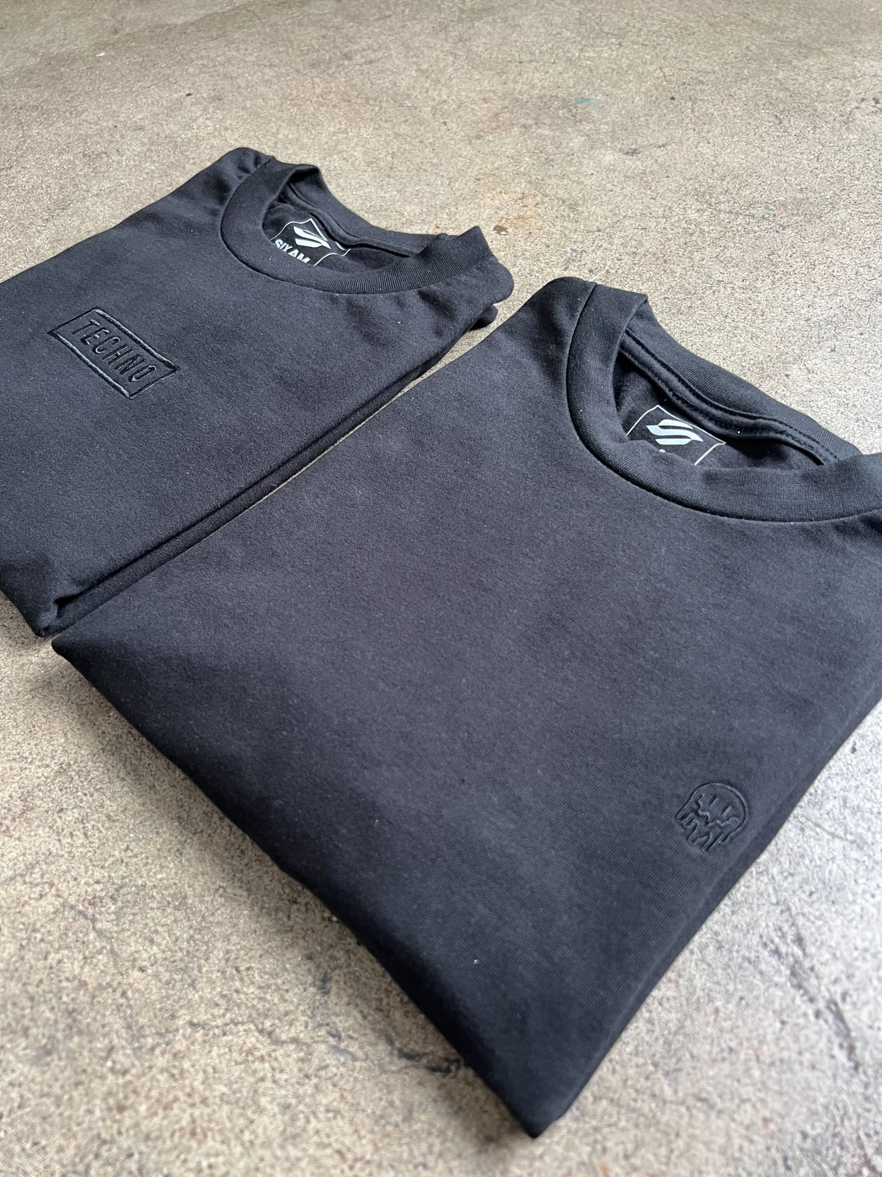 Melted Smiley Embroidered Heavy Tee