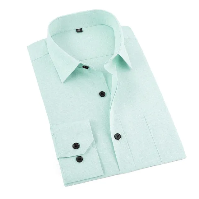 Men's Business Solid Casual Shirt