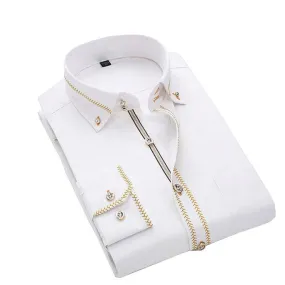 Men's Business Solid Casual Shirt