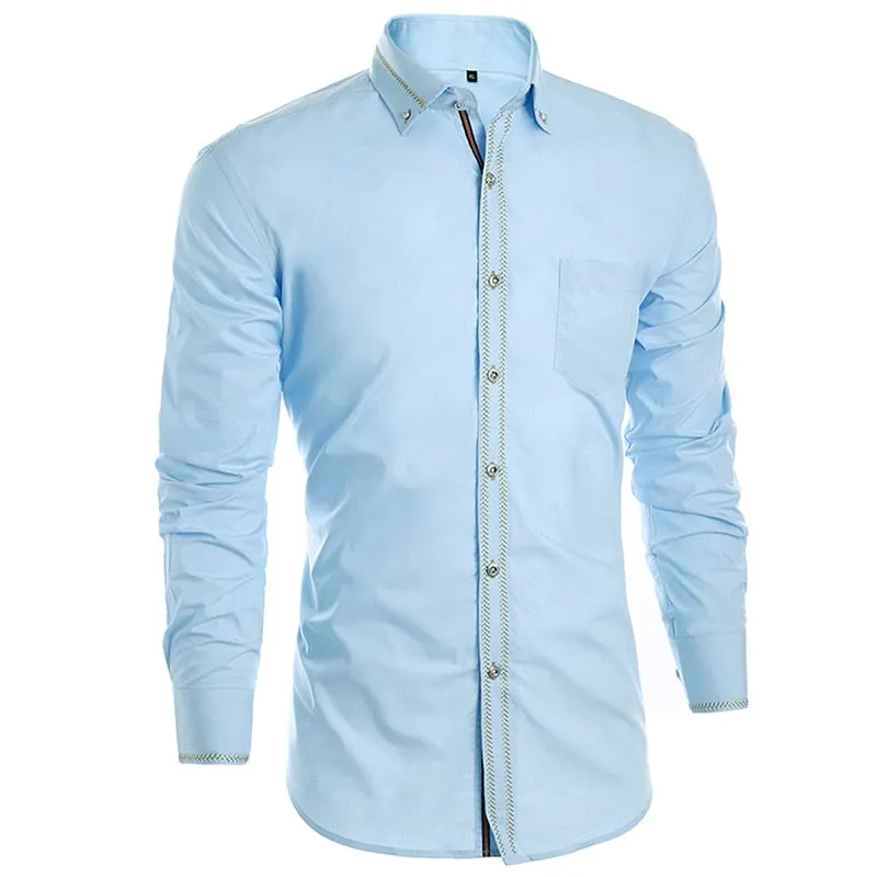 Men's Business Solid Casual Shirt
