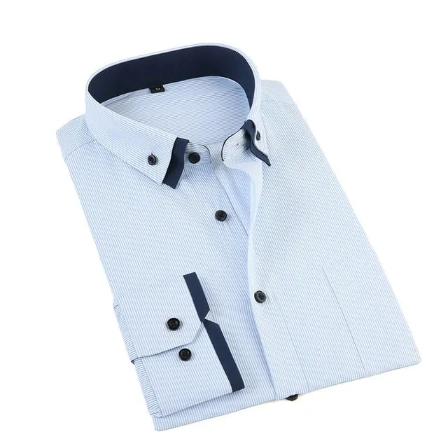 Men's Business Solid Casual Shirt