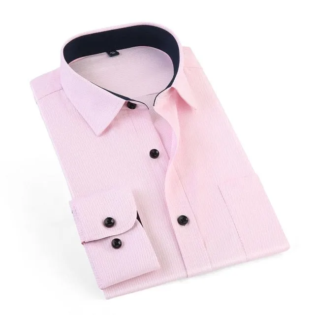 Men's Business Solid Casual Shirt
