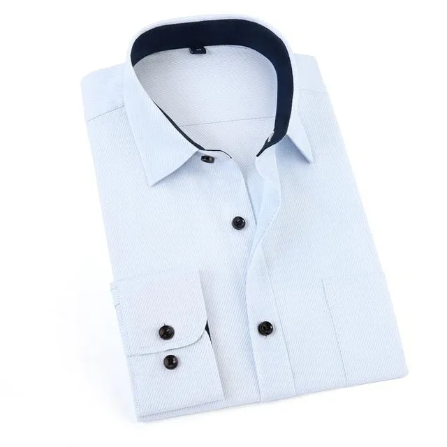 Men's Business Solid Casual Shirt
