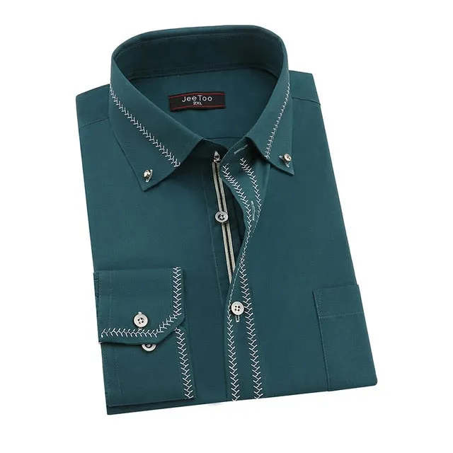 Men's Business Solid Casual Shirt