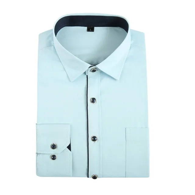Men's Business Solid Casual Shirt