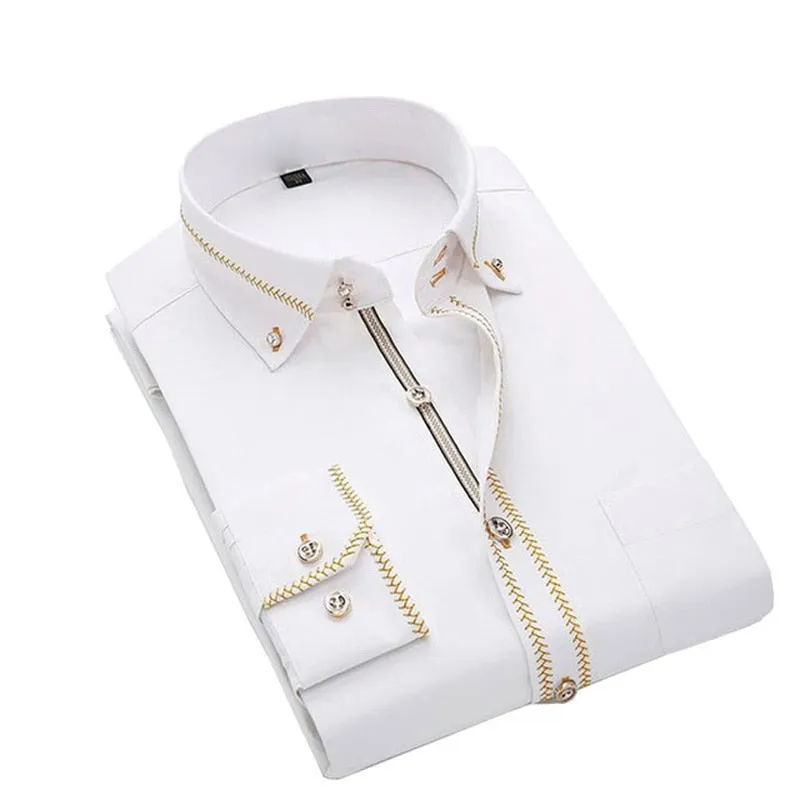 Men's Business Solid Casual Shirt