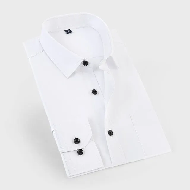 Men's Business Solid Casual Shirt