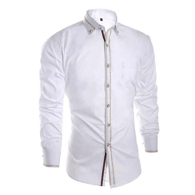 Men's Business Solid Casual Shirt