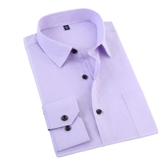 Men's Business Solid Casual Shirt