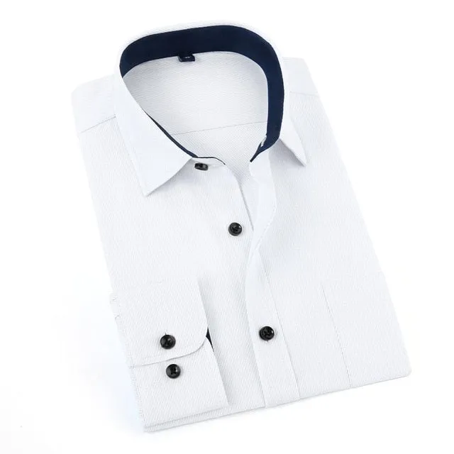 Men's Business Solid Casual Shirt