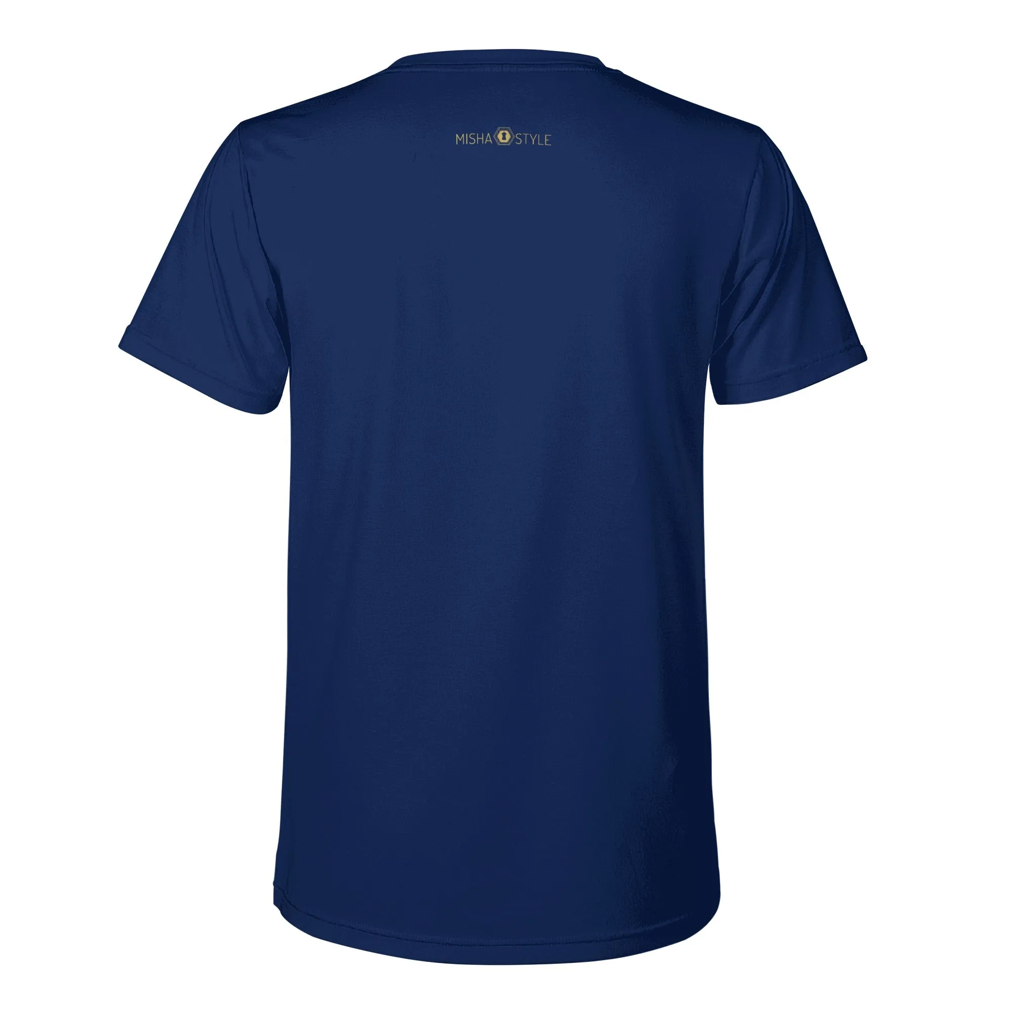 Mens Jerusalem Word Staple T-Shirt - Dark Blue