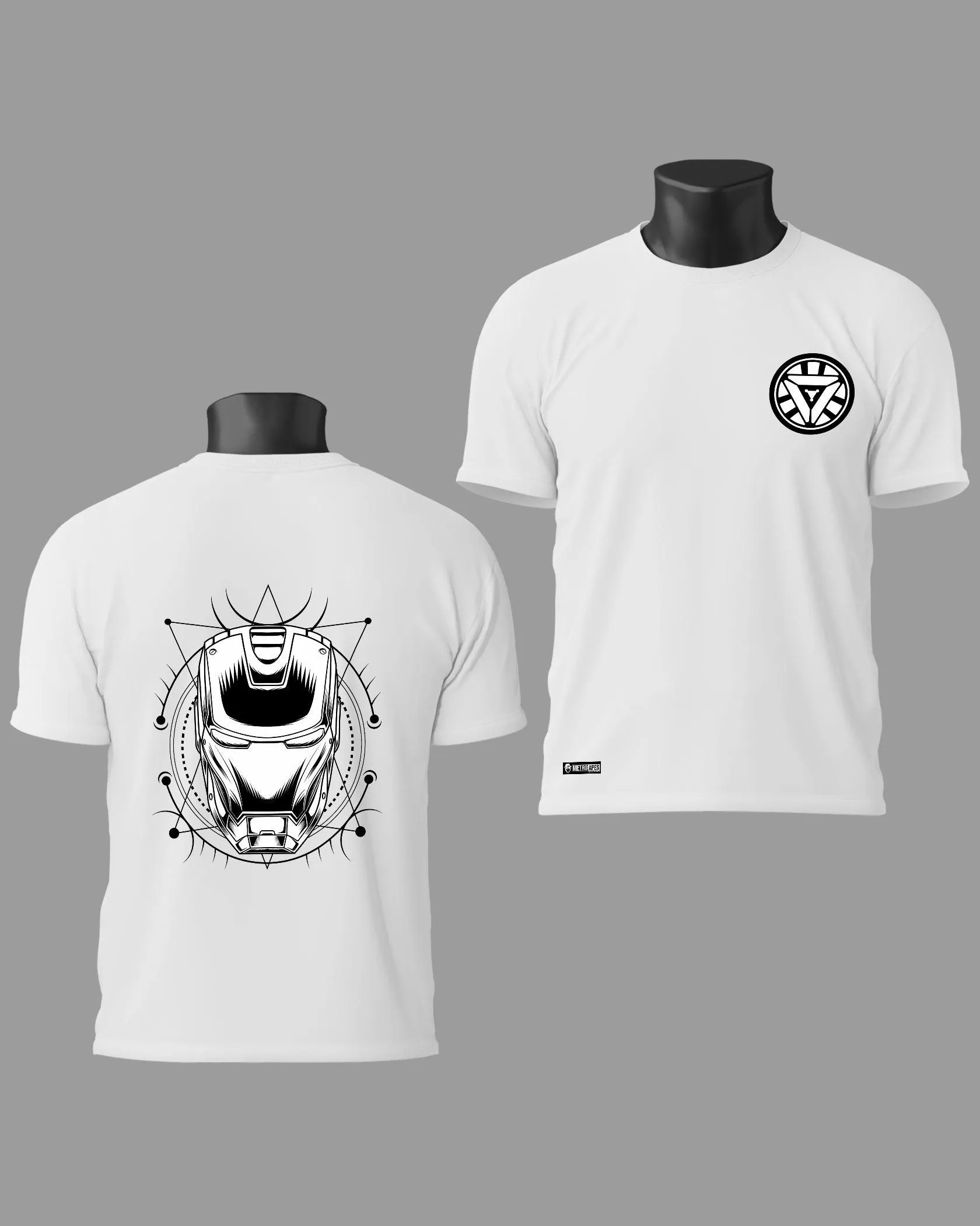 Mens Regular Tshirt Movies & Series Ironman Arc