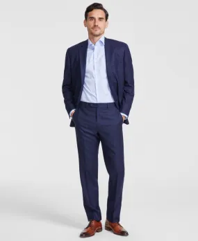 Michael Kors Mens Classic fit Dress Pants 34 / 32 Blue Plaid Stretch