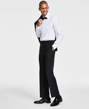 Michael Kors Mens Classic fit Tuedo Dress Pants 34 / 32 Black Solid