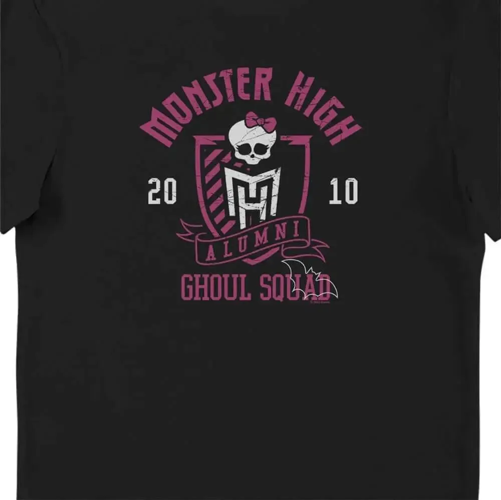 Monster High Ladies BLACK GHOUL SQUAD T-Shirt Tee