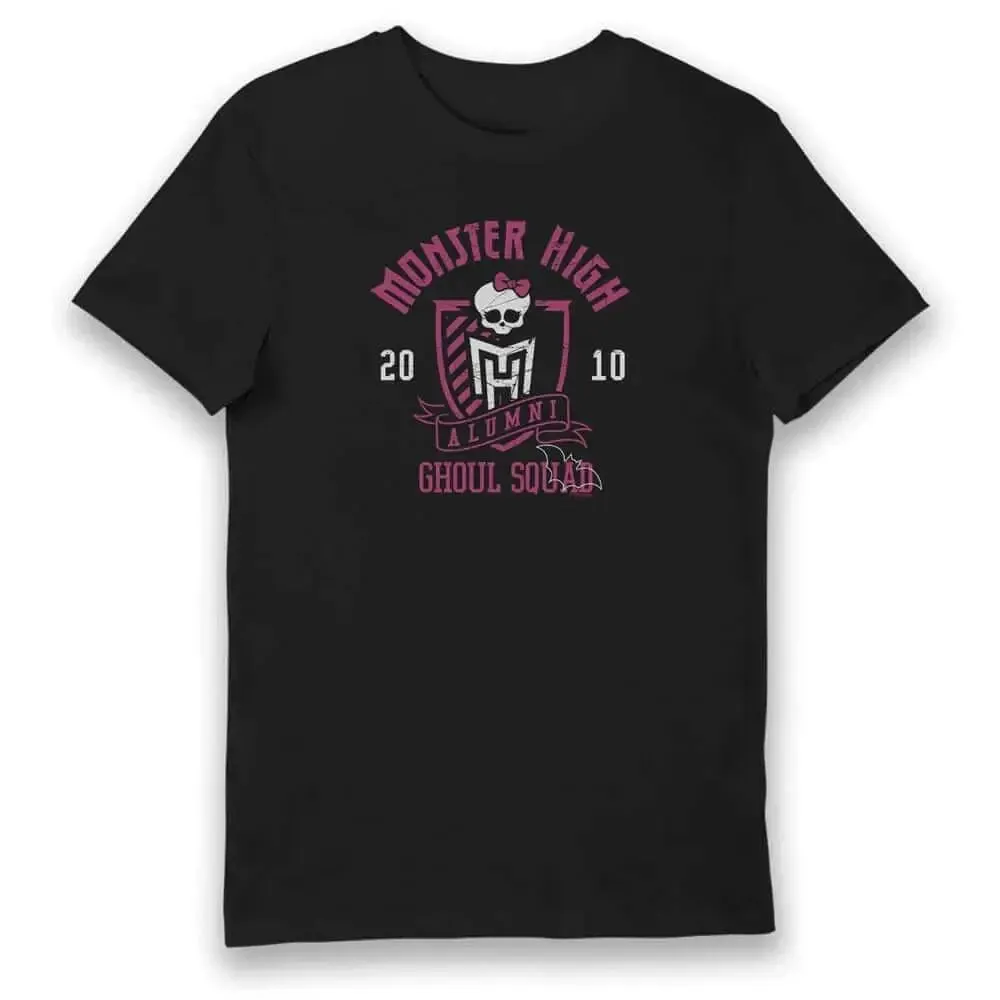 Monster High Ladies BLACK GHOUL SQUAD T-Shirt Tee